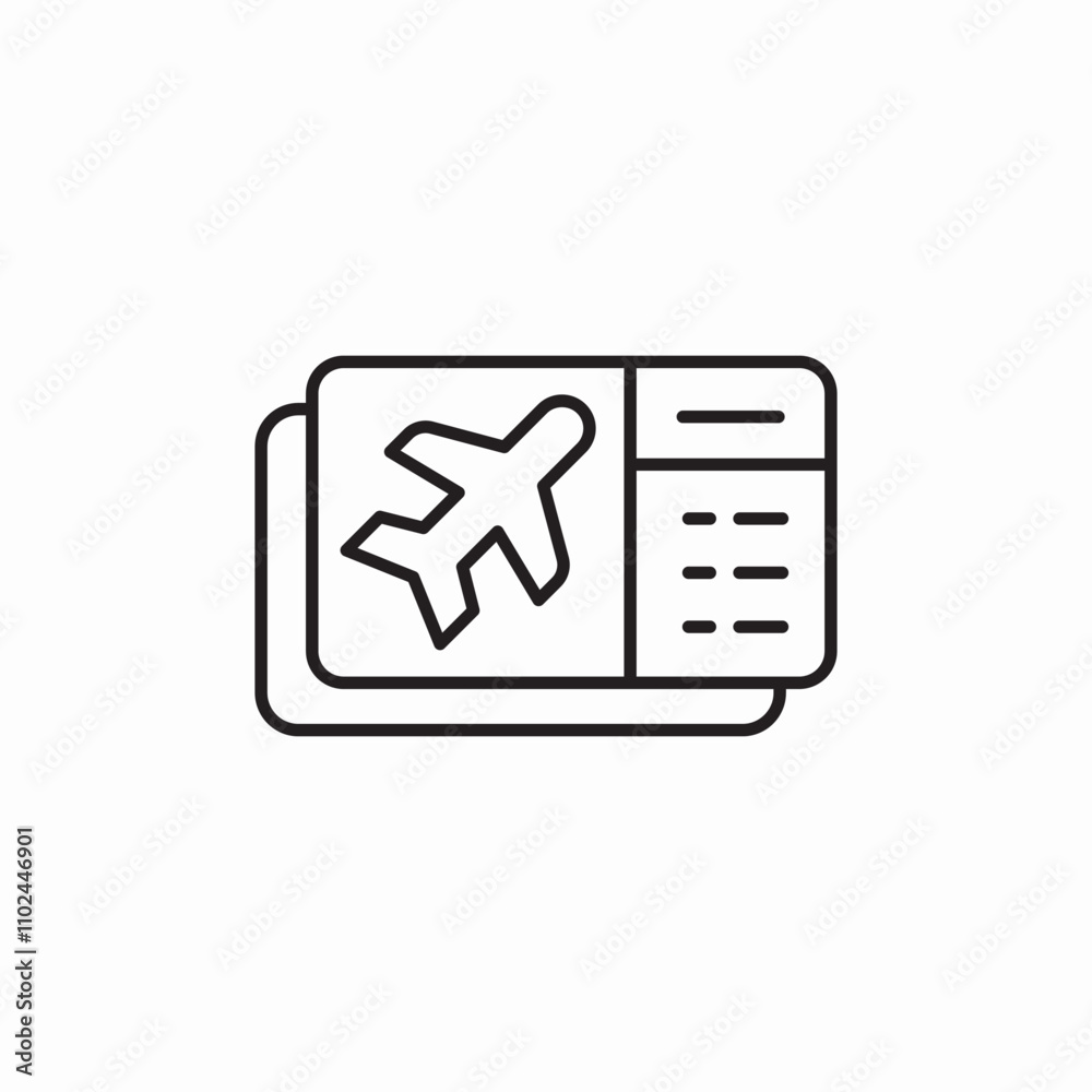 flight ticket icon sign vector flight ticket icon sign vector
