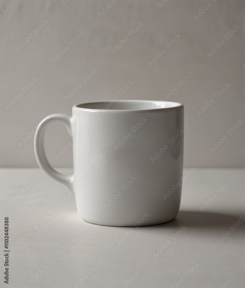 Fototapeta premium empty white cup