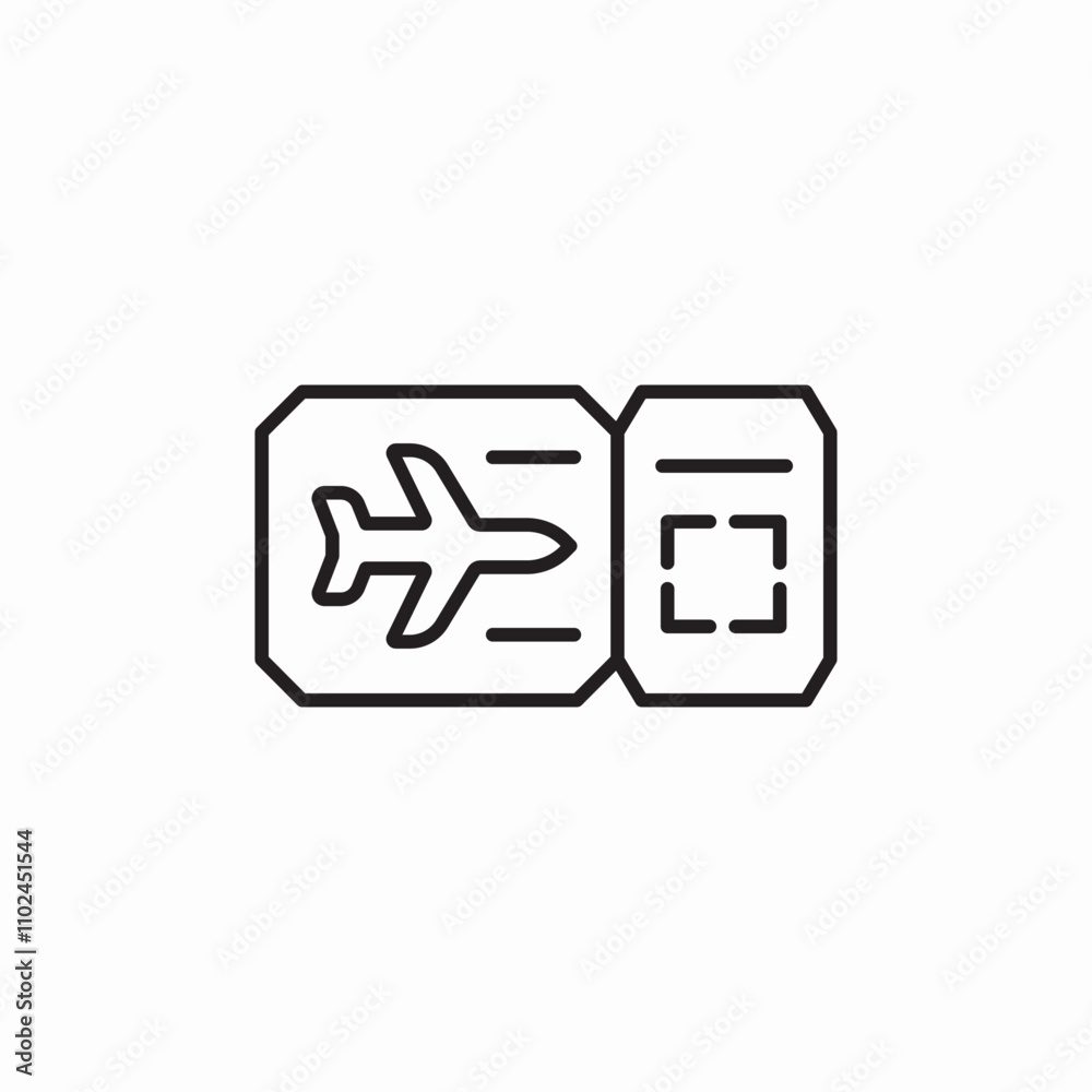 flight ticket icon sign vector flight ticket icon sign vector