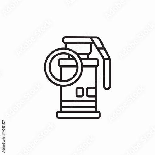 gas bomb icon sign vector