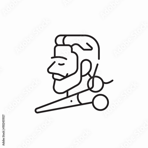 man hairdresser icon sign vector
