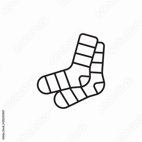 man socks icon sign vector