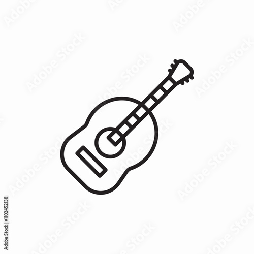 music guitar icon sign vector
