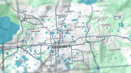 Orlando Map USA, Slider Shot
