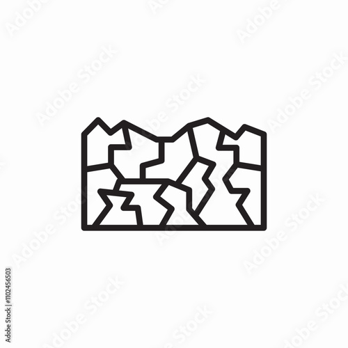 earthquake tragedy icon sign vector