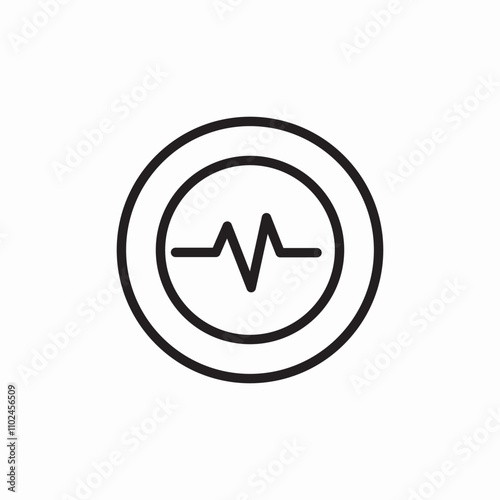 earthquake waves icon sign vector
