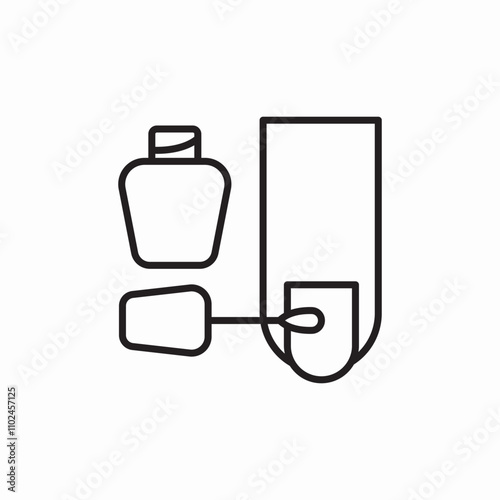 nail polish icon sign vector