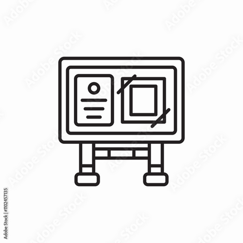 outdoor banner icon sign vector