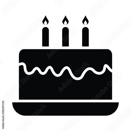 Birthday cake icon