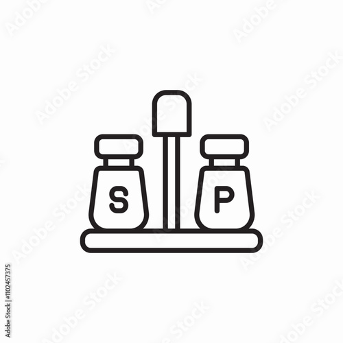 salt pepper icon sign vector