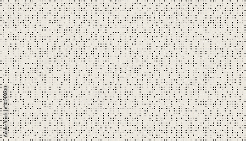 Dark and light random polka dots brown background in vintage style seamless pattern. Delicate halftone dot grid pattern. Geometric digital texture. Braille learning design. Art & Illustration