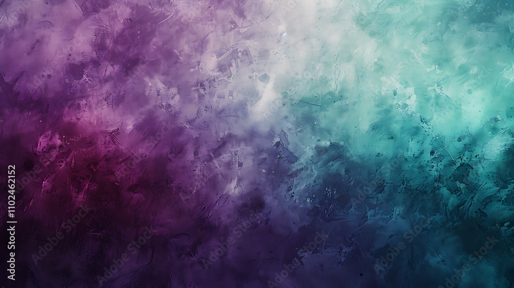 Obraz premium Purple and Teal Abstract Watercolor Background