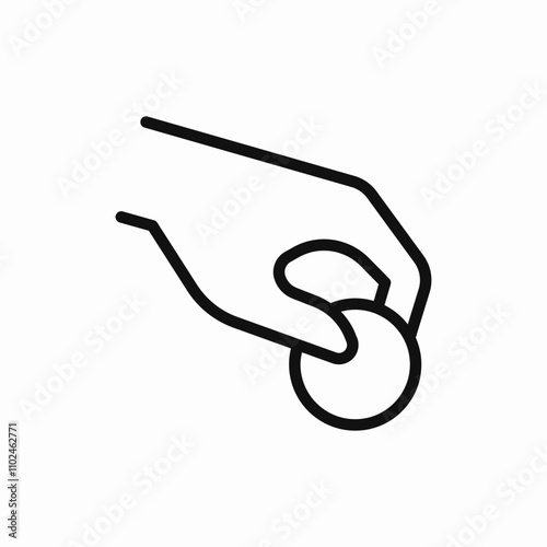 coin donate money icon sign vector
