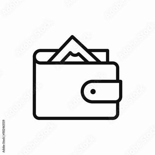 wallet payment money icon sign vector