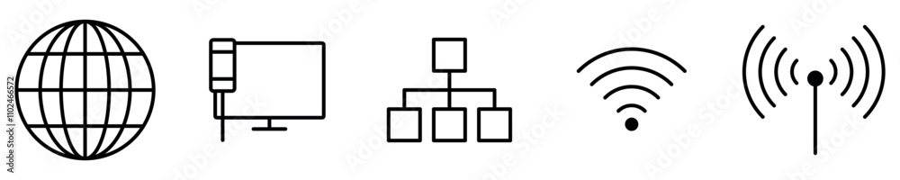 Internet icon, Globe, wifi, signal, network and Hotspot. Vector EPS 10 Internet icon, Globe, wifi, signal, network and Hotspot. Vector EPS 10