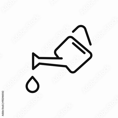 watering can icon sign vector