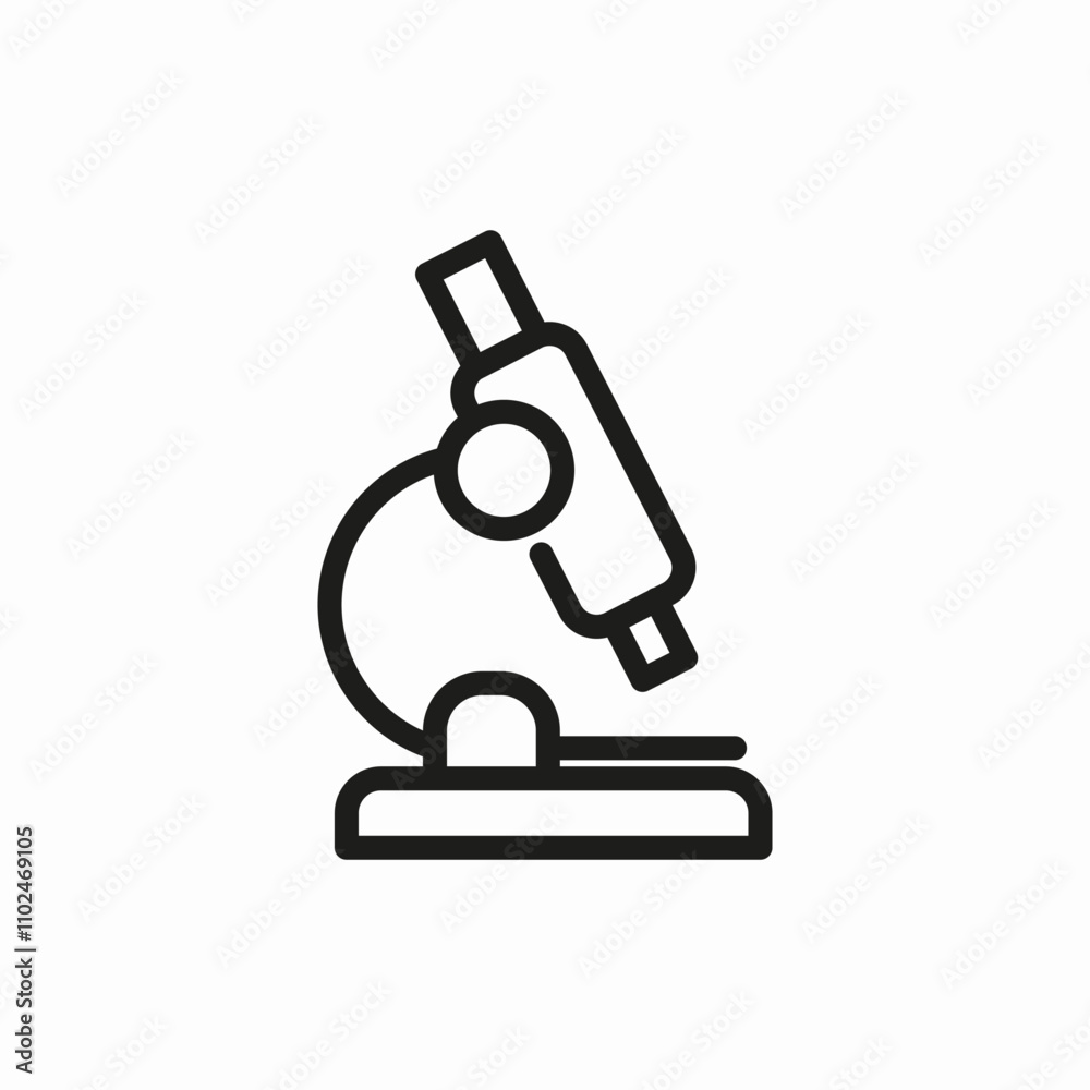 microscope laboratory icon sign vector microscope laboratory icon sign vector