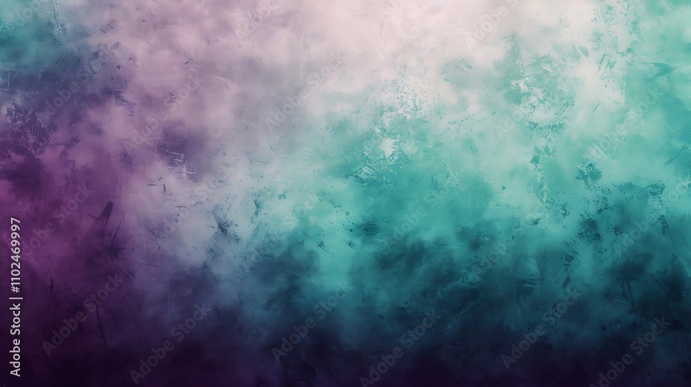 Fototapeta premium Abstract Teal and Purple Watercolor Background