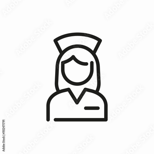 doctor intern nurse icon sign vector