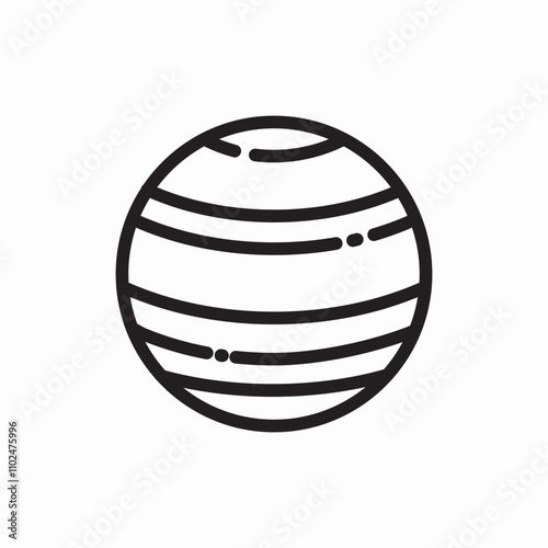 planet saturn astronomia icon sign vector