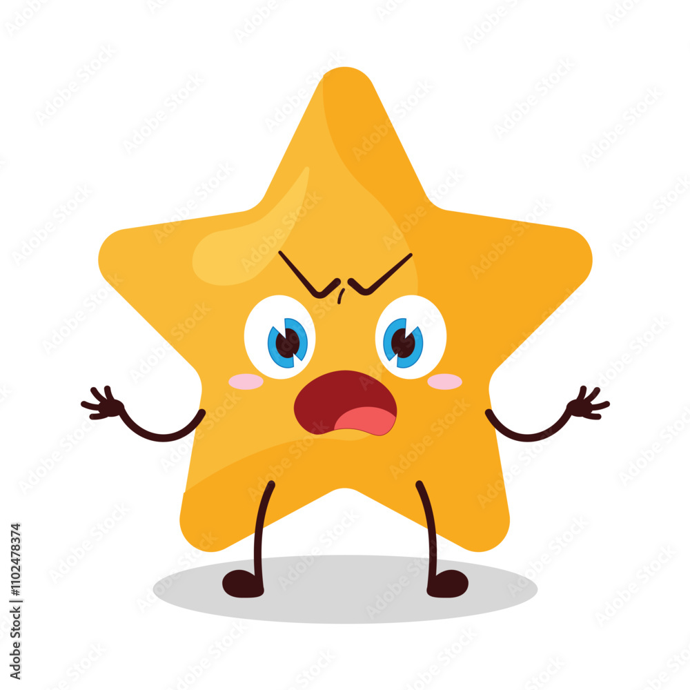 cute why expression of star cartoon character cute why expression of star cartoon character
