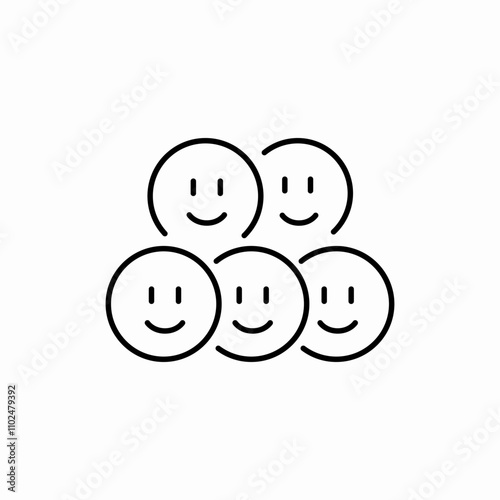 face emoticon icon sign vector