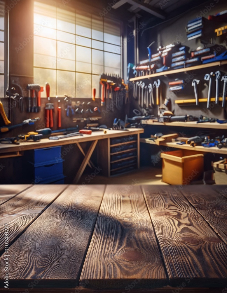 Fototapeta premium old tools in workshop