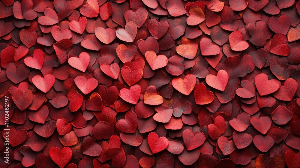 Red Hearts Abstract red Background. Happy Valentine's Day Red Hearts Abstract red Background. Happy Valentine's Day