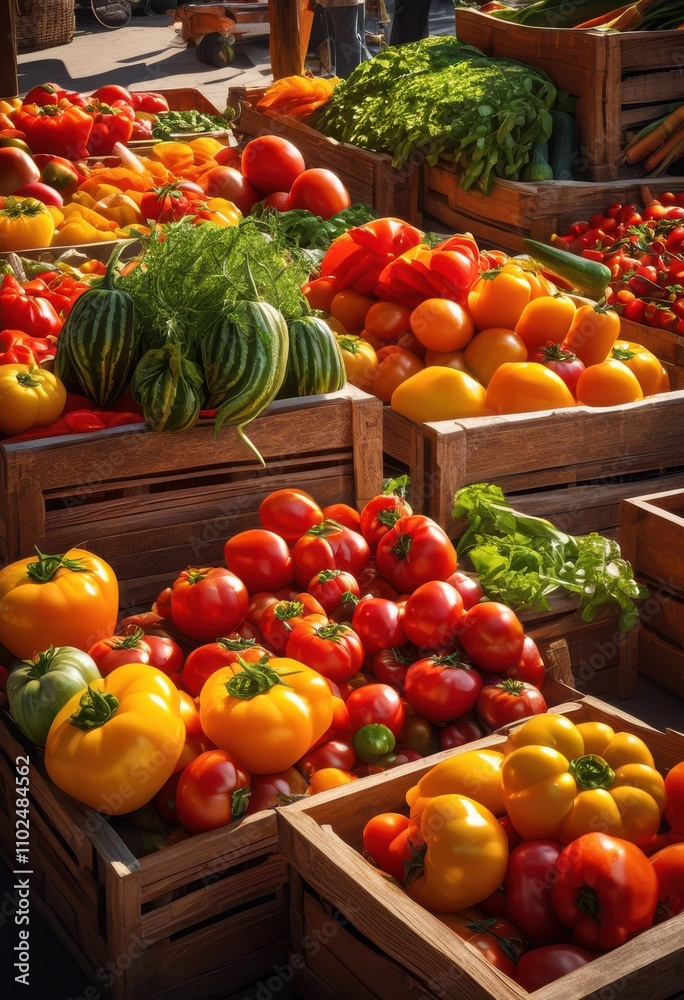 colorful vegetable display showcasing vibrant textures uniquely shaped produce appealing market presentation, basket, organic, fresh, nature, harvest colorful vegetable display showcasing vibrant textures uniquely shaped produce appealing market presentation, basket, organic, fresh, nature, harvest