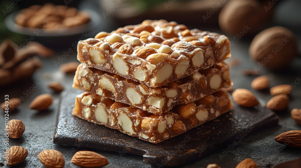 Delicious Turron: A Spanish Nougat Treat Made with Creamy Almonds and Perfect for Christmas Celebrations Delicious Turron: A Spanish Nougat Treat Made with Creamy Almonds and Perfect for Christmas Celebrations