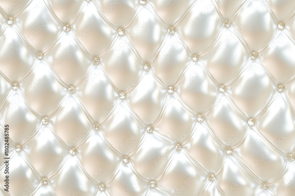 Obraz premium Seamless pearl-like quilted wall texture