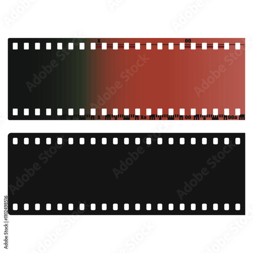 vintage realistic photographic film