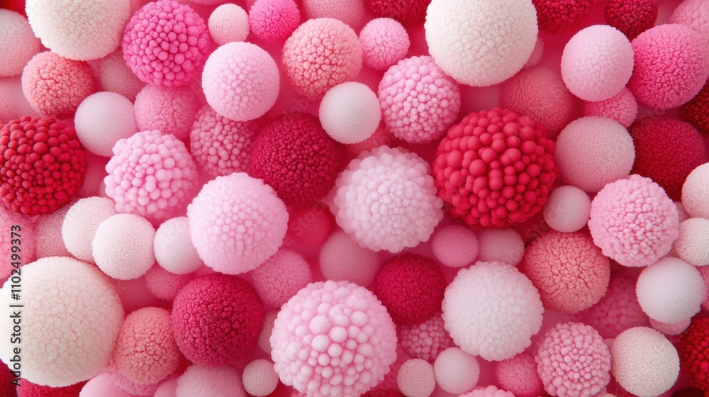 Colorful abstract spheres create a vibrant and textured visual display, AI Colorful abstract spheres create a vibrant and textured visual display, AI