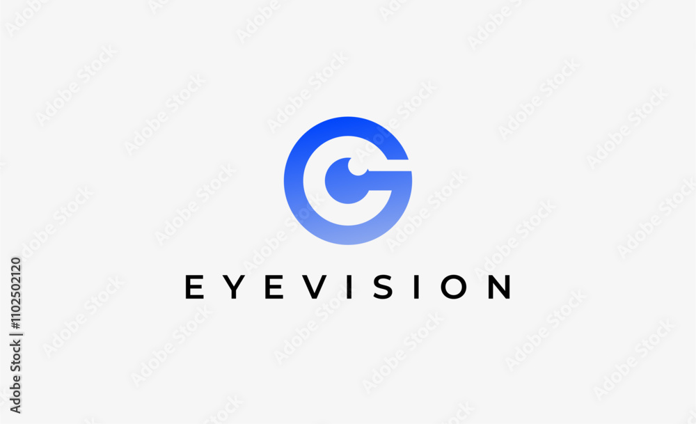 Logo Letter G and Eye Vision. Digital, visual with modern and minimalist concept. Editable file. Logo Letter G and Eye Vision. Digital, visual with modern and minimalist concept. Editable file.