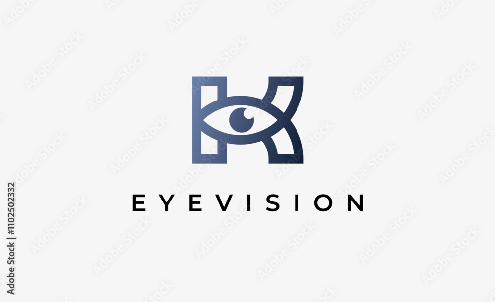 Logo Letter K and Eye Vision. Digital, visual with modern and minimalist concept. Editable file. Logo Letter K and Eye Vision. Digital, visual with modern and minimalist concept. Editable file.