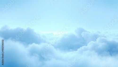 Dreamy light blue background with delicate, swirling patterns resembling mist or fog, atmosphere, dreamy