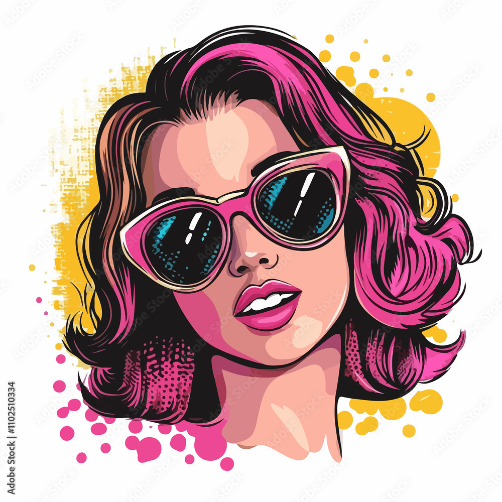 Vibrant Hello Pop Art Vector Illustration on White Background Vibrant Hello Pop Art Vector Illustration on White Background