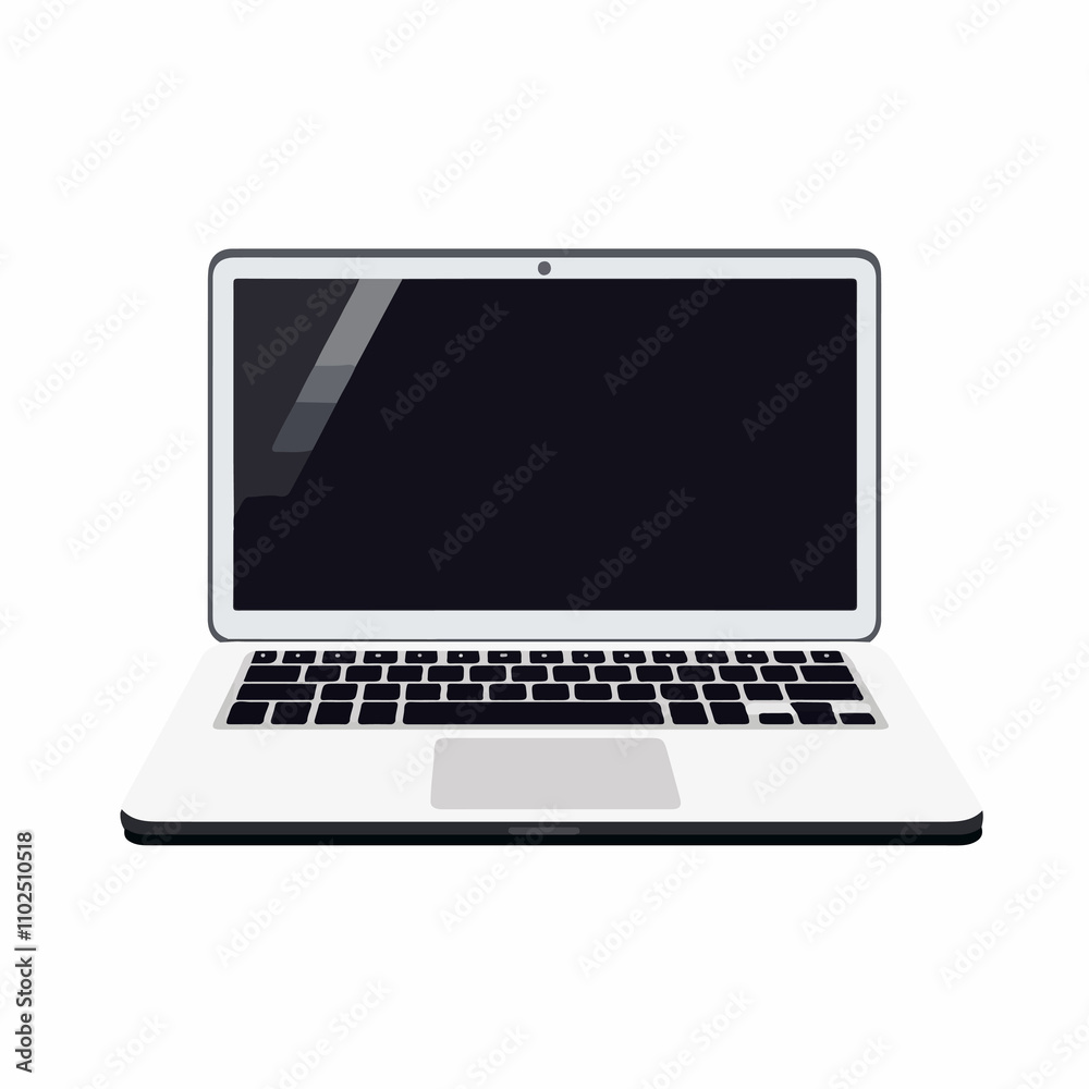 Modern Isolated Laptop Device Design Vector Illustration Modern Isolated Laptop Device Design Vector Illustration