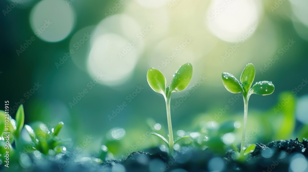 Green sprouts on coins, symbol of ecology and financial growth, natural lighting, blurred background, soft focus, Green sprouts on coins, symbol of ecology and financial growth, natural lighting, blurred background, soft focus,