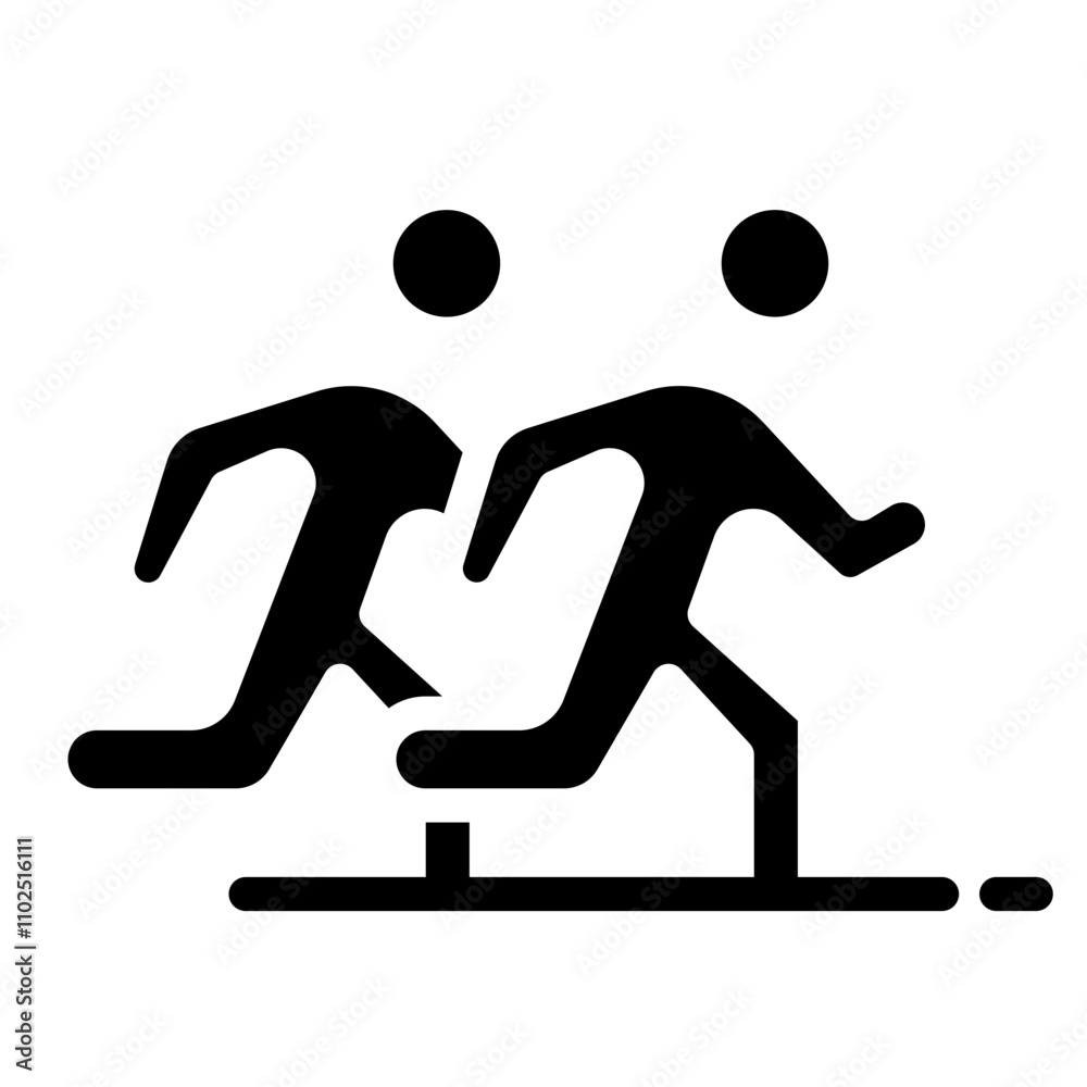 businessman run icon businessman run icon