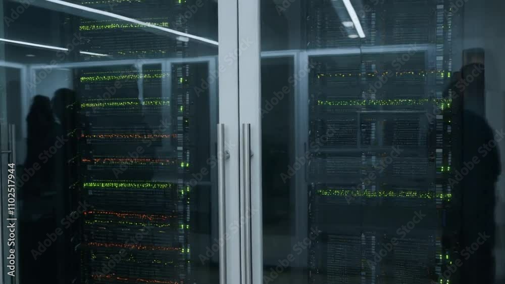 server room, data center, technology, cybersecurity, data flow, digital infrastructure, cloud computing, it infrastructure, network, artificial intelligence, futuristic design, data visualization