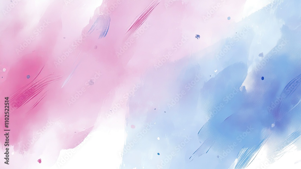 Abstract pink and blue watercolor wash paint texture background. Abstract pink and blue watercolor wash paint texture background.