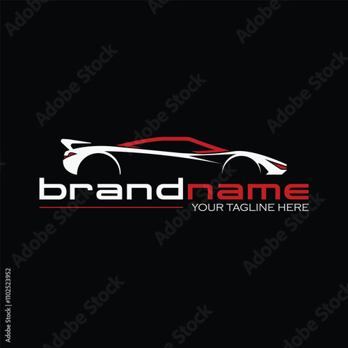 Car Logo Abstract Lines Vector. Vector illustration