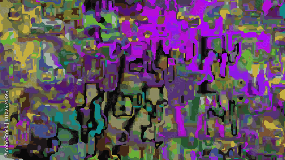 Naklejka premium Vector multicolor abstract backdrop. Electronic music background. Technologies background