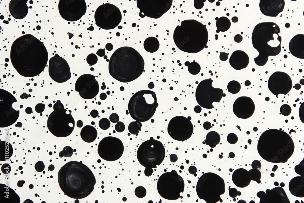 Abstract Black and White Art with Circular Shapes, Creating a Unique Design of Bubbles and Swirls on a White Background for Creative Projects Abstract Black and White Art with Circular Shapes, Creating a Unique Design of Bubbles and Swirls on a White Background for Creative Projects