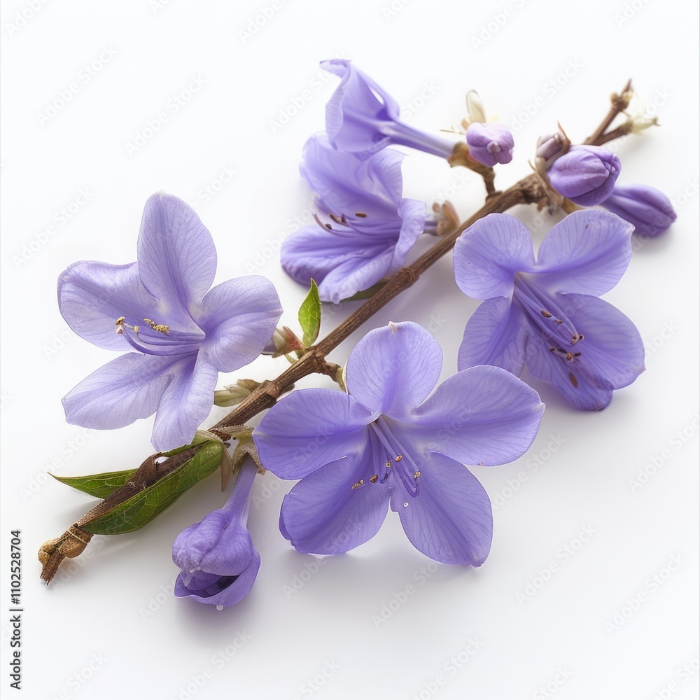 Naklejka premium Jacaranda flowers isolated on white