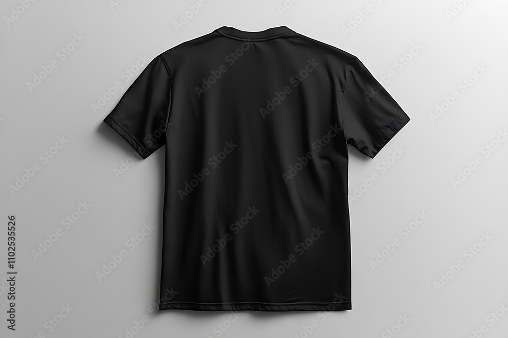 Black T Shirt Mockup Back View Black T Shirt Mockup Back View