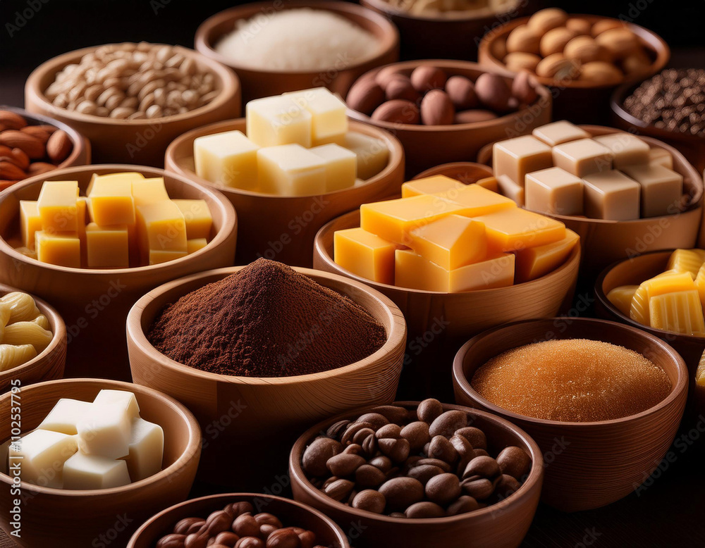 Healthy Eating - Nuts, Seeds and Dried Fruits Assortment. Spices and Herbs for Food Labels. Seasonings and Flavorings. Healthy Eating - Nuts, Seeds and Dried Fruits Assortment. Spices and Herbs for Food Labels. Seasonings and Flavorings.