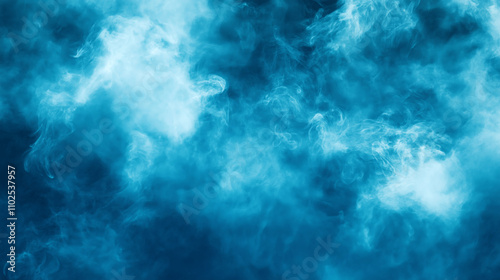 Abstract blue smoke texture background