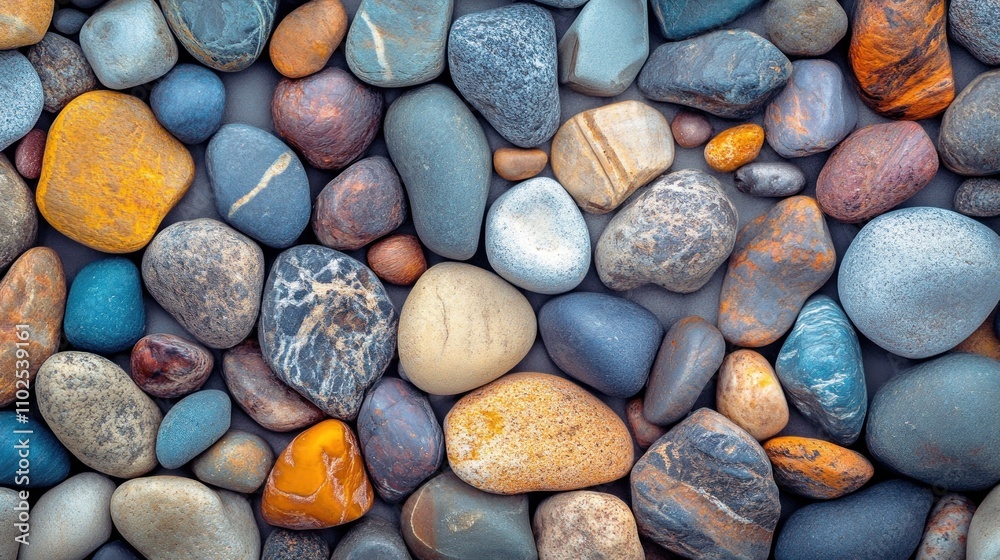 Trendy colorful small sea stone pebble background Trendy colorful small sea stone pebble background